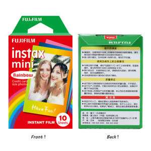 10 листов Fujifilm Instax Mini мгновенного фильма красочные для мини 7S / 8/25/90/9 Cam
