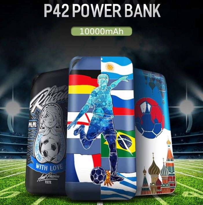 Power bank Rock 10000mah World Cup за 15.34$