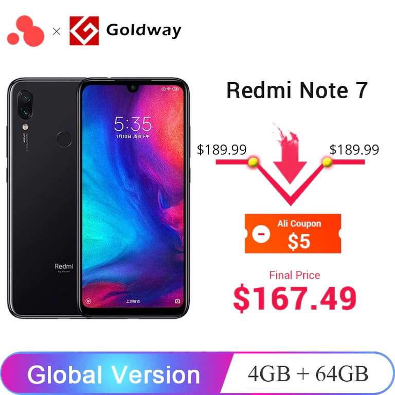 Глобальная версия Redmi Note 7 4/64 Гб