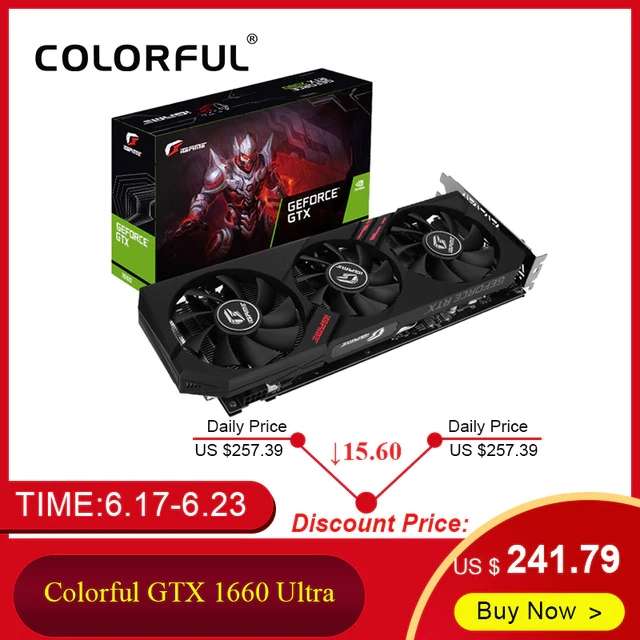 Видеокарта NVIDIA GeForce GTX 1660 Ultra 6G iGame  за 241.79$