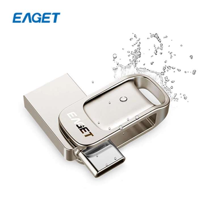 Флэшка EAGET CU31 32 Гб (USB 3.0 и Type-C)