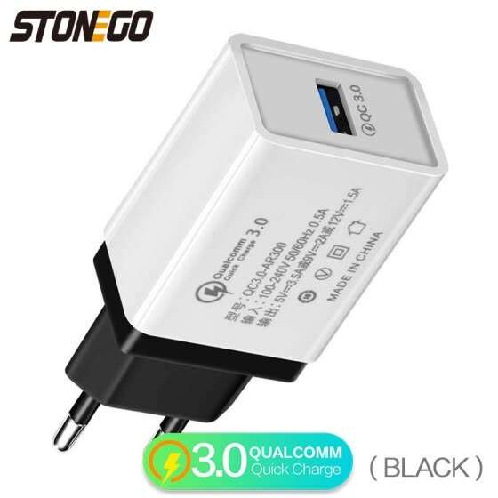 STONEGO зарядное устройство с поддержкой  QC3.0 18W