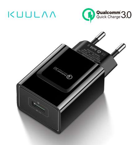 Зарядное устройство KUULAA - 18 Вт, QC 3.0