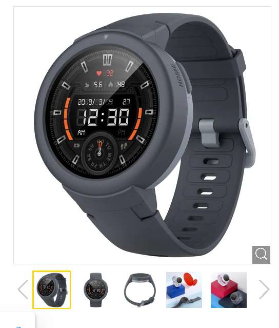 Amazfit Verge Lite Bluetooth Sports Smartwatch Global Version( Xiaomi Ecosystem Product ) - Light Slate Gray