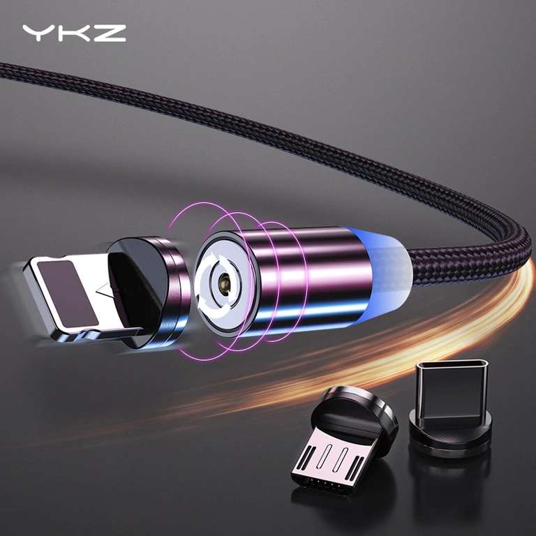 Магнитные кабели YKZ 2.4A от 1.23$