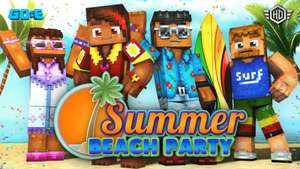 Minecraft Bedrock Edition - "Summer Beach Party" Skin Pack бесплатно для всех платформ