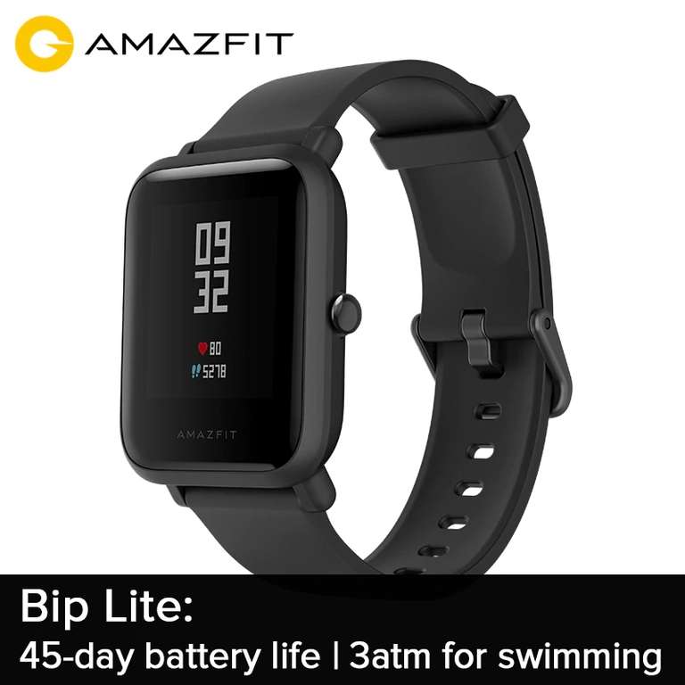 Смарт часы Xiaomi amazfit bip lite (без GPS) за 39.9$