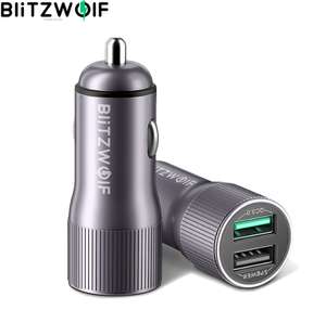 BlitzWolf BW-SD2 автомобильное зарядное устройство с поддержкой QC 3.0