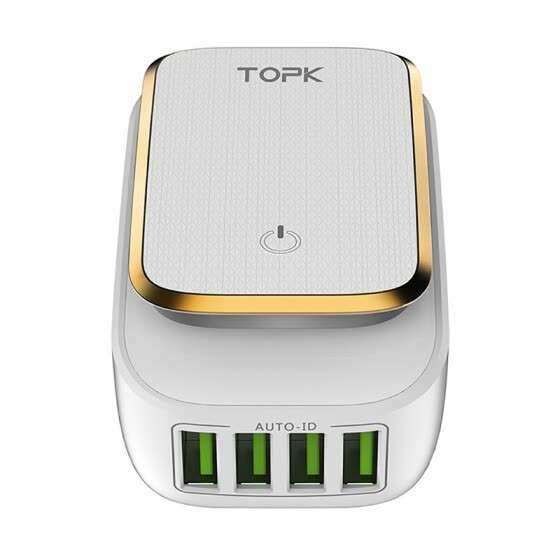 USB-адаптер зарядного устройства TOPK L-Power 4-Port 4.4A