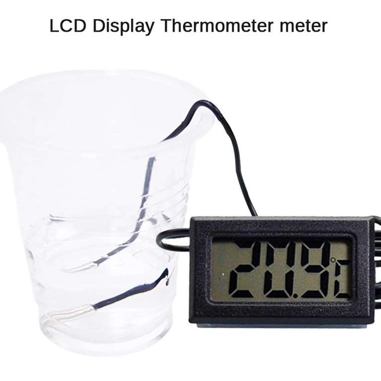 LCD термометр с выносным датчиком - 0.87$