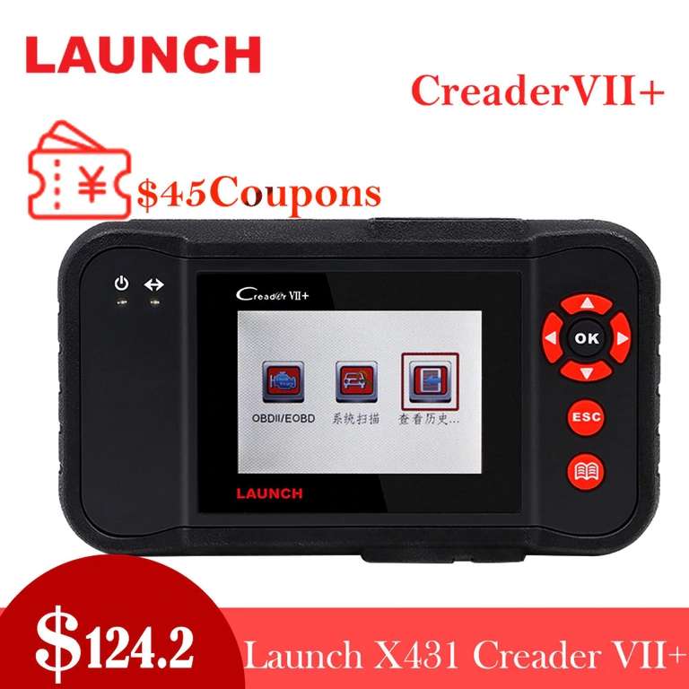 Автомобильный диагностический сканер  Creader X431 VII Plus за $118