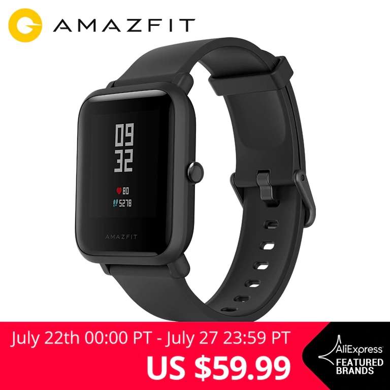 Умные часы Xiaomi Amazfit Bip [Русский язык] GPS Смарт-часы