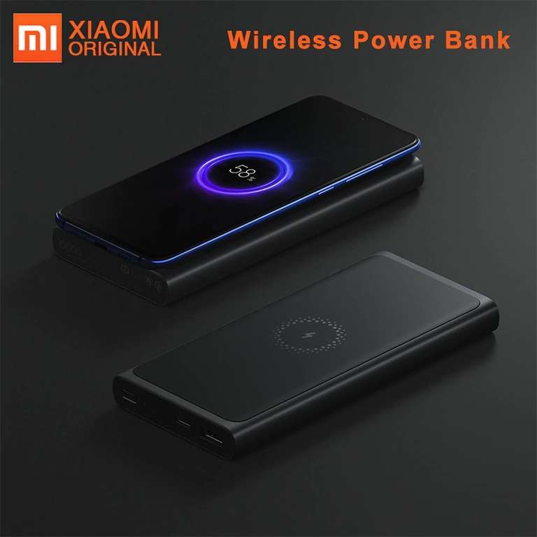 Беспроводное зарядное устройство Xiaomi 10000 мАч power Bank 3 за 26.99$