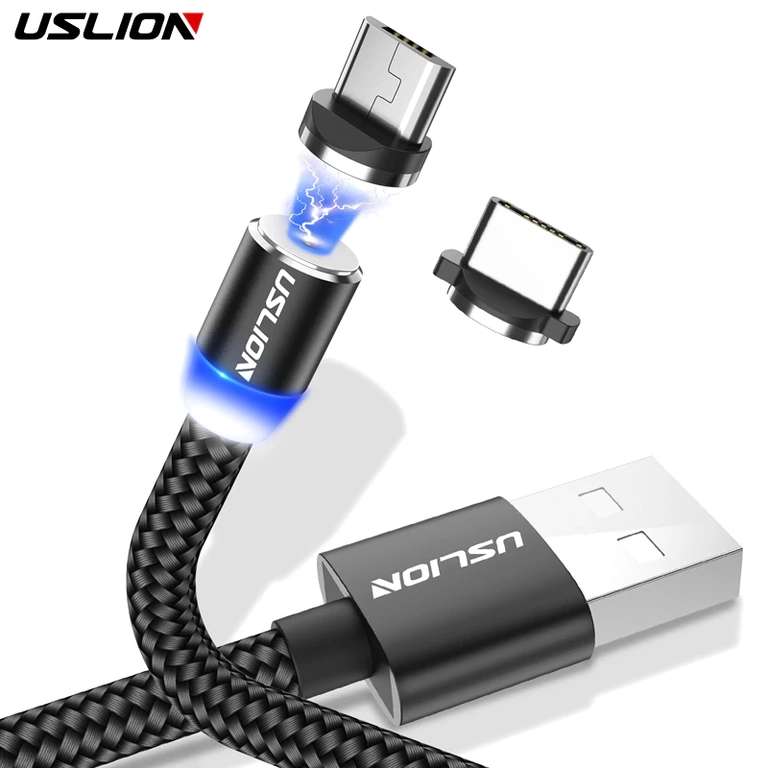 Магнитный кабель USLION USB Type C (1м)