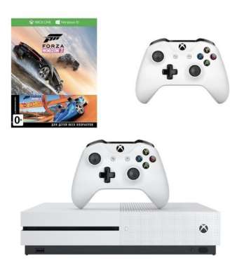 Xbox One S 500 Гб + второй геймпад + Forza Horizon 3 с DLC