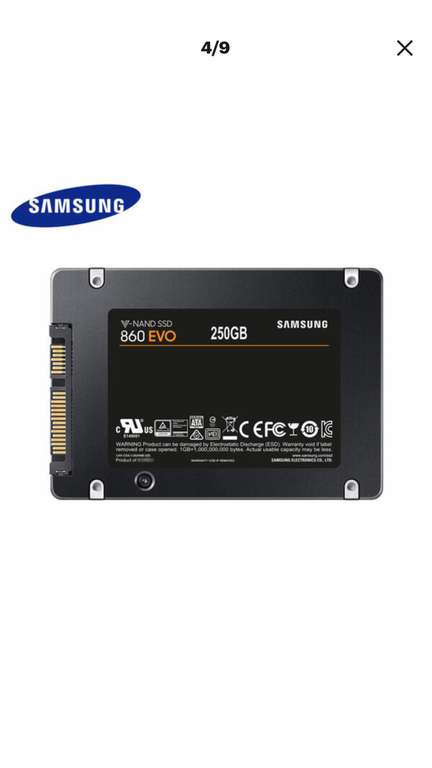 Samsung 860 EVO SSD SATAlll 250gb