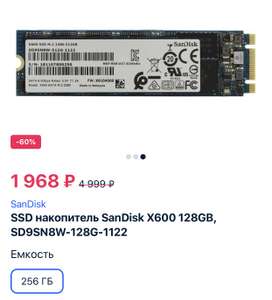 Sandisk X600 256 gb m.2