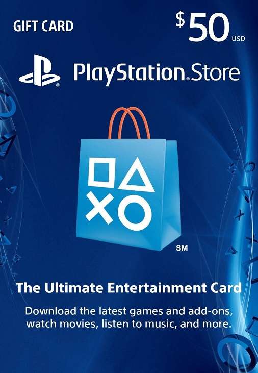 50$ предоплатная карта Sony Playstation за 42.5$