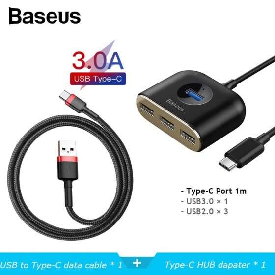 USB-хаб Baseus + кабель Baseus