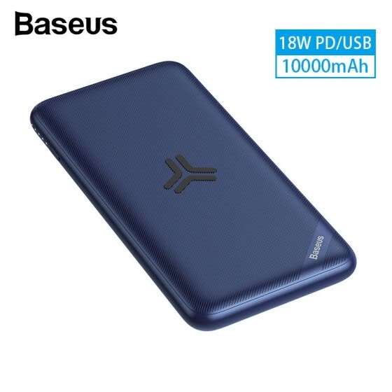 Baseus S10 Power Bank 10000mAh c с беспроводным интерфейсом за 22.69$