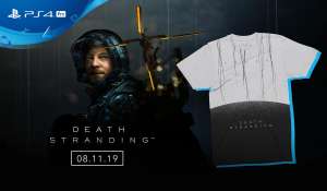 Эксклюзивная футболка Death Stranding в подарок к предзаказу.