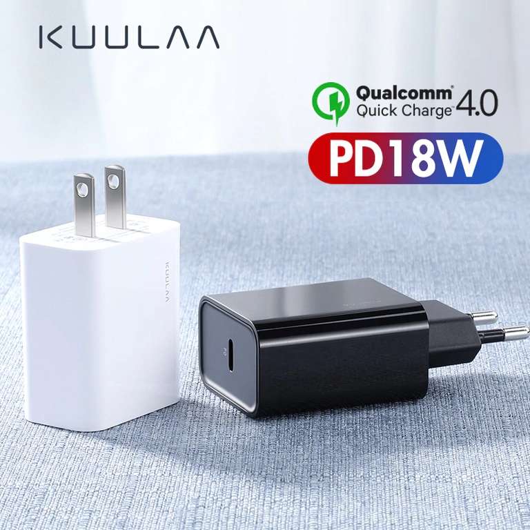 USB зарядное устройство KUULAA  18 Вт с  PD 3,0 за US $4.79