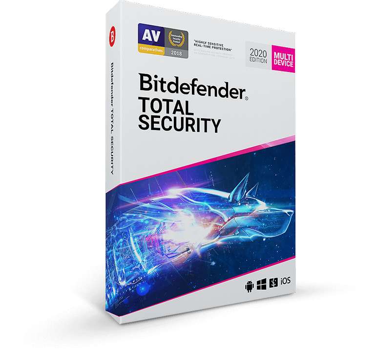 Bitdefender Total Security 2020 на 90 дней бесплатно для новых пользователей.