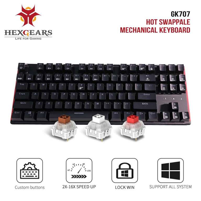 Механическая клавиатура Hexgears gk707