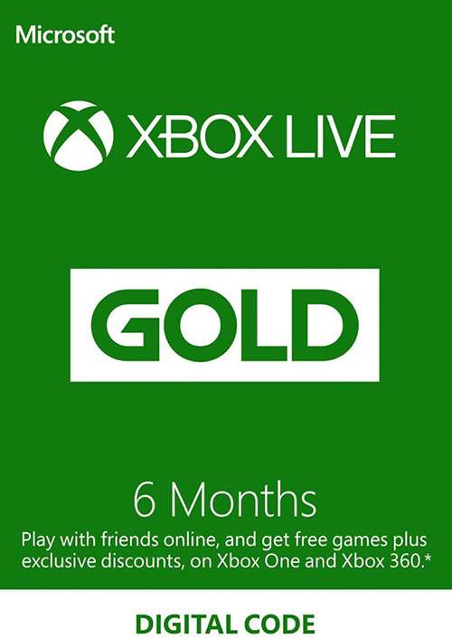 6 месяцев Xbox Live GOLD
