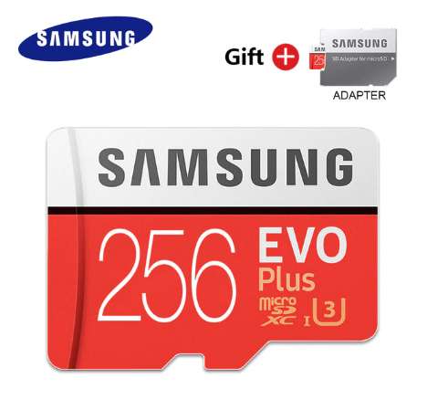 MicroSD 256GB Samsung EVO + адаптер
