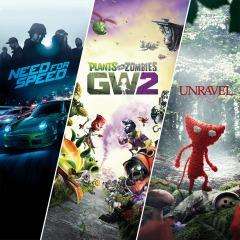[PS4] EA Family Bundle (Need for Speed, Unravel, Plants vs. Zombies: Garden Warfare 2)