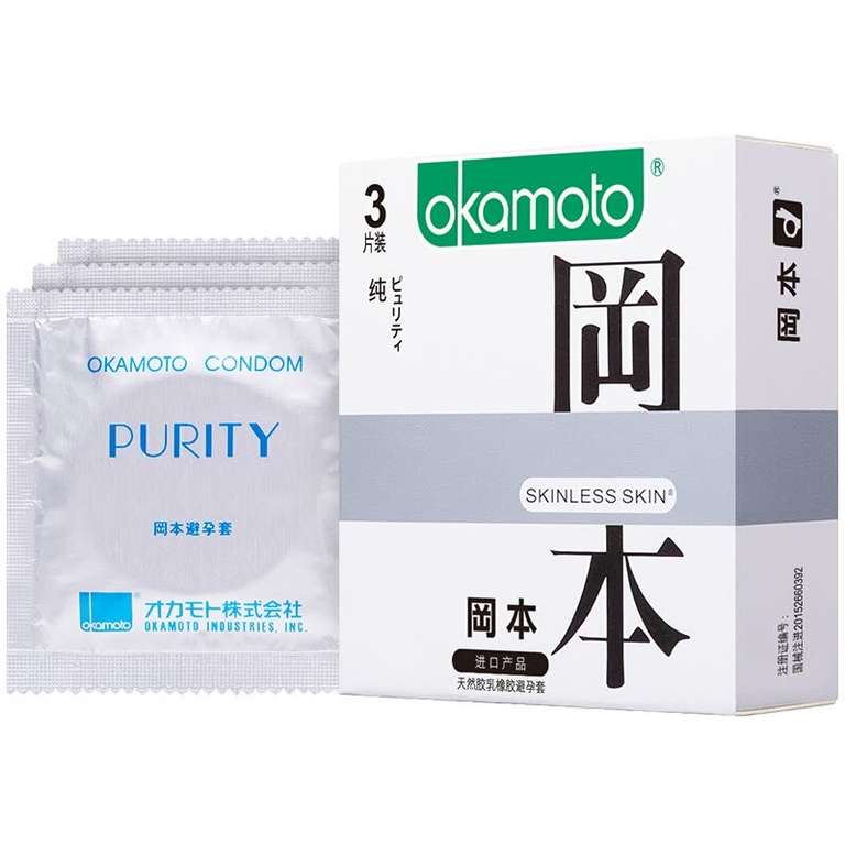 Ультратонкие презервативы Okamoto 3 шт. за $0.99
