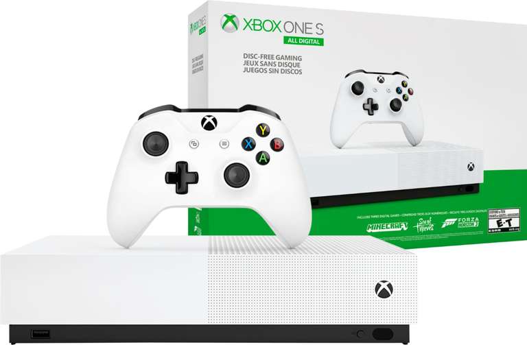 Xbox ONE All-Digital Edition White 1 Tb + 3 игры за 12690 рублей