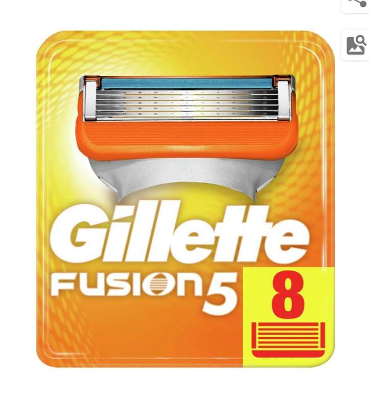 Сменные кассеты для бритья FUSION, 8 шт, GILLETTE
