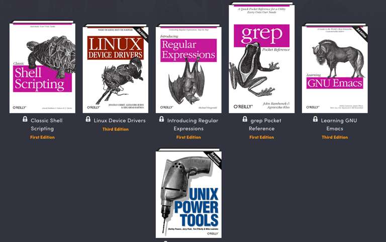 Набор из 6 электронных книг по Linux от издательства O'Reilly