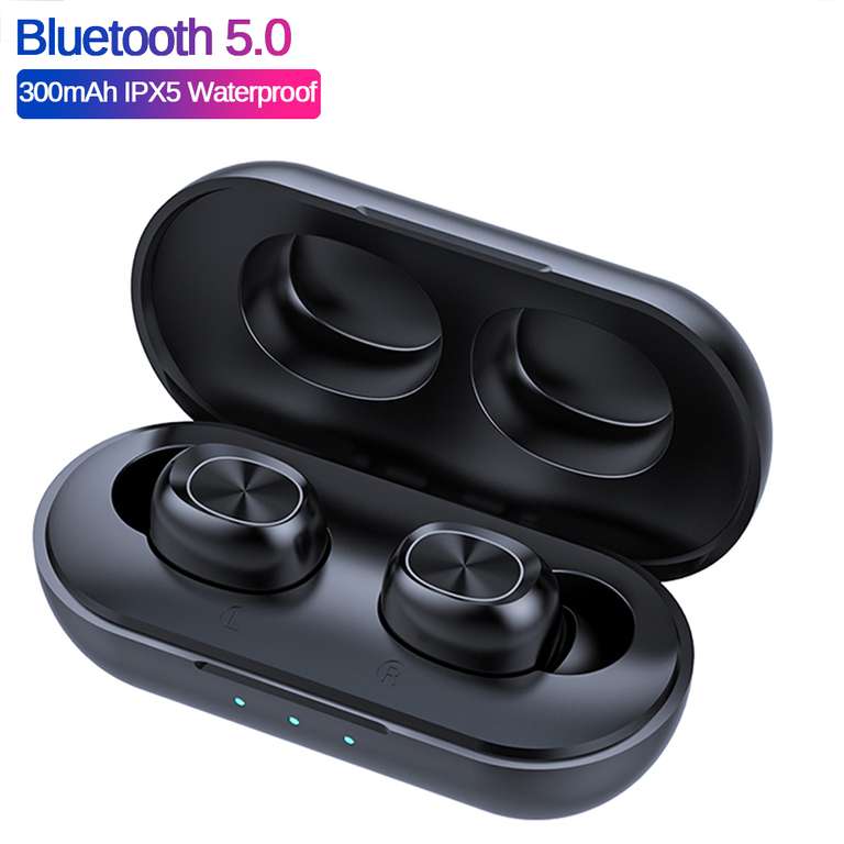 Беспроводные наушники B5 TWS (Bluetooth 5,0/ сенсорное управление/ бокс 300 мАч) за 7,51$