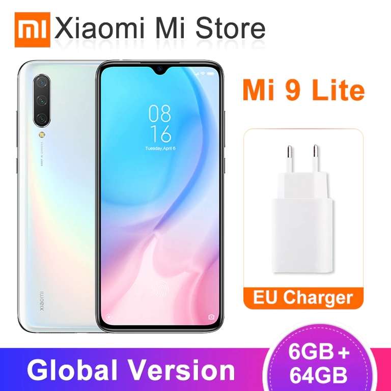 Глобальная версия Xiaomi Mi 9 Lite, 6 ГБ ОЗУ, 64 Гб ПЗУ