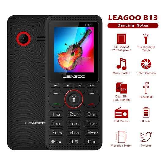 кнопочный мобильный телефон LEAGOO B13