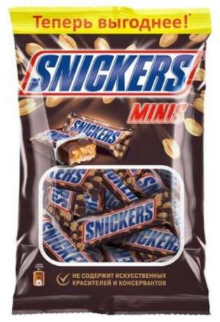 Батончики Snickers Minis 9 шт.