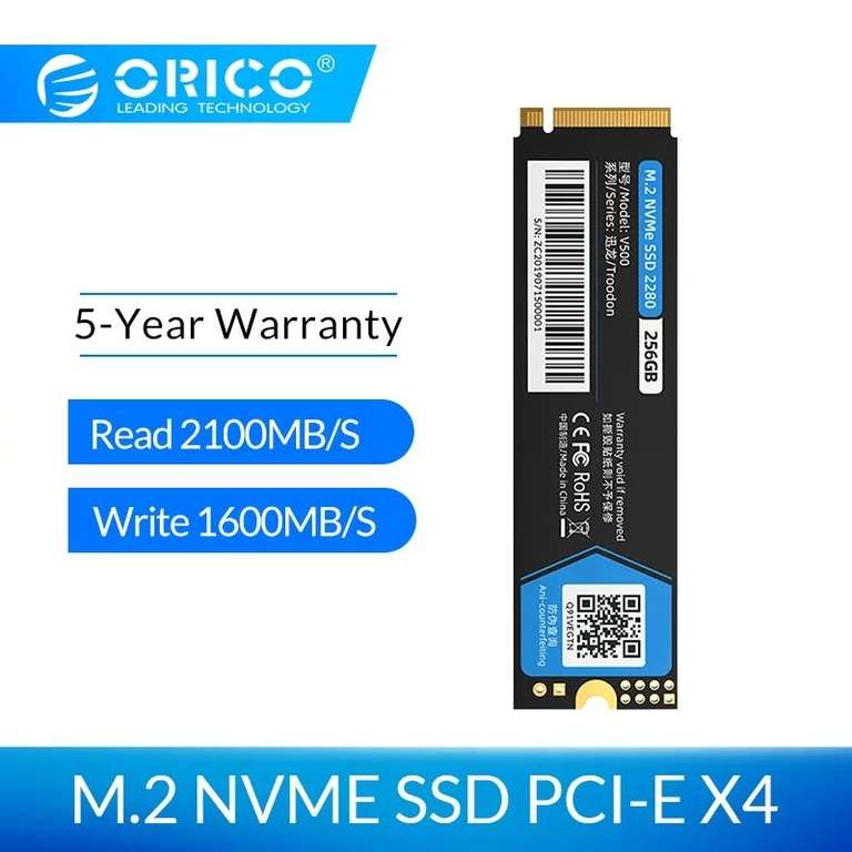 ORICO SSD NVME M.2 1TB (с купонами 6689 рублей)