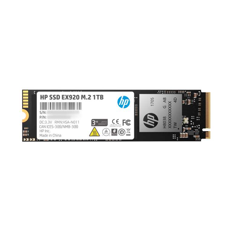SSD диск HP M.2 S920 1.0 Тб PCIe Gen3x4, NVMe1.3 3D TLC (2YY47AA)