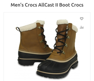 Мужские и женские crocs allcast boot ll