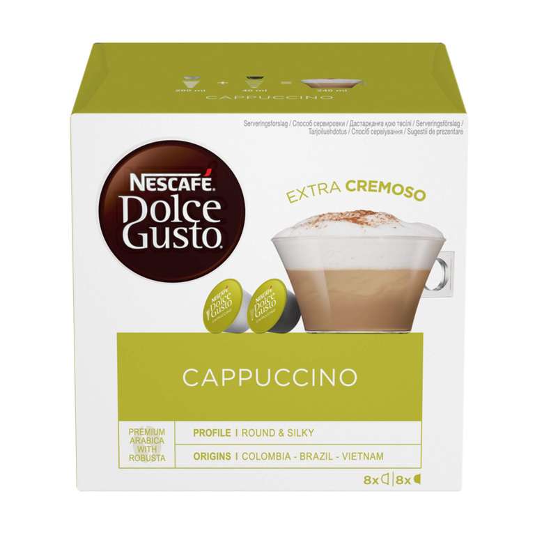 Кофе в капсулах Nescafe Dolce Gusto cappuccino 16 капсул