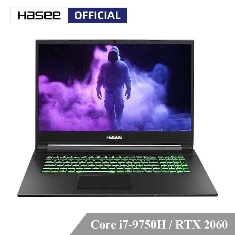 [11.11] Игровой ноутбук Hasee G8-CT7NA (I7-9750H + RTX2060)