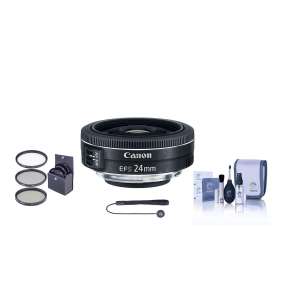 Объектив Canon EF-S 24mm f/2.8 STM с набором фильтров и аксессуарами