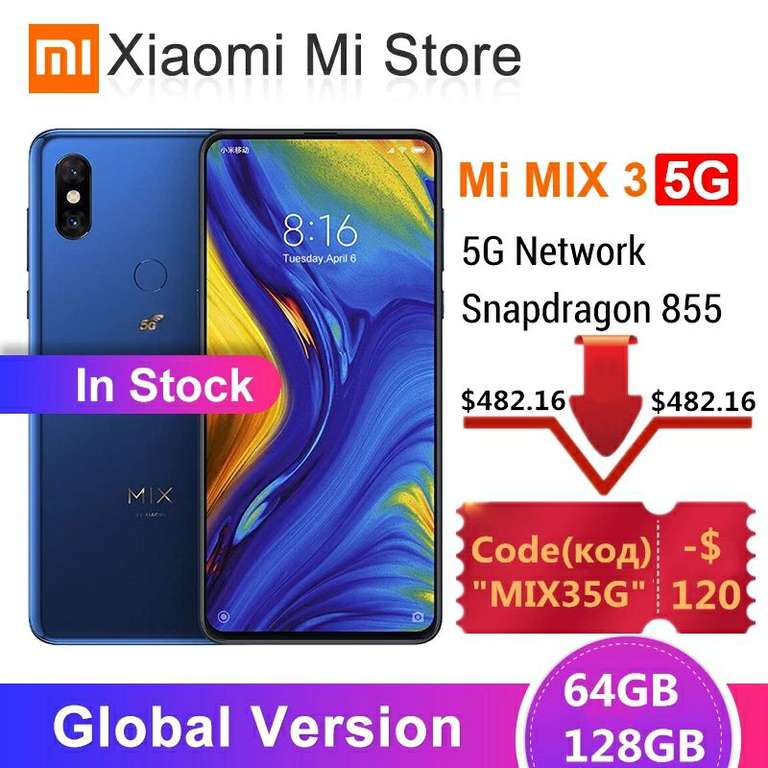 Xiaomi Mi Mix 3 5G 6/64GB Global Version