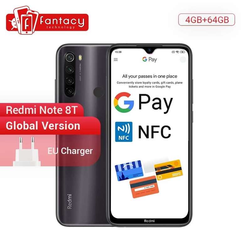 Redmi Note 8T 4/64gb c NFC