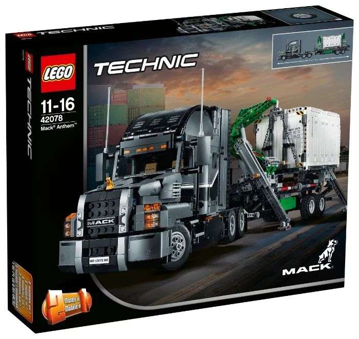 Конструктор LEGO Technic 42078 Грузовик MACK (2595 деталей)