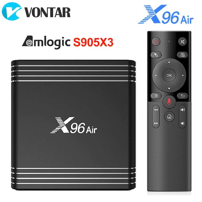 ТВ-приставка VONTAR X96 Air, 2+16 Gb, Amlogic S905X3, Android 9,0 (~1400₽ с промо или купоном)