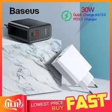 Baseus 65 Вт GaN быстрое зарядное устройство с быстрой